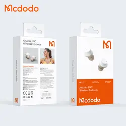 هندزفری بلوتوث مک دودو مدل MCDODO HP-8020 با قابلیت حذف نویز رنگ سفید