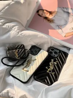 قاب آیفون پافر YSL چرمی