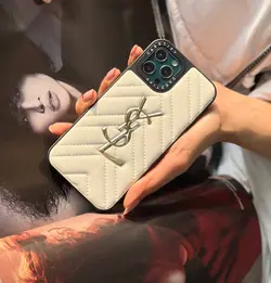قاب آیفون پافر YSL چرمی