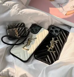 قاب آیفون پافر YSL چرمی
