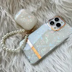 ست قاب و کاور ایرپاد یخی CHIC SHELL فریم طلایی