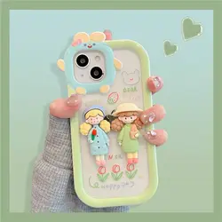 قاب happy day عروسک برجسته مناسب برای آیفون و سامسونگ - jijstore جیج استور