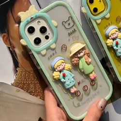 قاب happy day عروسک برجسته مناسب برای آیفون و سامسونگ - jijstore جیج استور