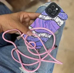 قاب آیفون پروانه کبریتی بنفش butterfly purple - jijstore جیج استور