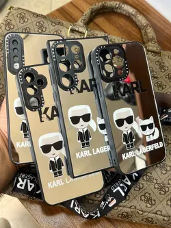 قاب کارل آیینه ای karl lagerfeld مناسب برای آیفون و سامسونگ - jijstore جیج استور