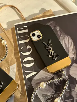 قاب آیفون GOLD YSL با آویز - jijstore جیج استور