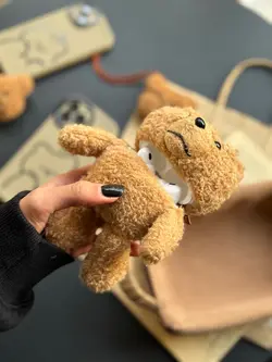 کاور ایرپاد تدی عروسک پشمی رنگ روشن - jijstore جیج استور