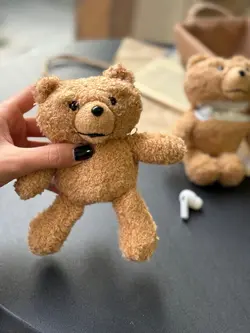 کاور ایرپاد تدی عروسک پشمی رنگ روشن - jijstore جیج استور