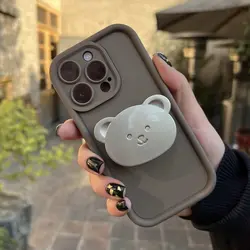 قاب آیفون سولید پاپ سوکت خرسی - jijstore جیج استور