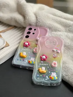 قاب Happy Rabbit عروسک برجسته آیفون|سامسونگ|شیائومی - jijstore جیج استور