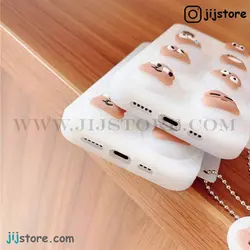 قاب آیفون فیجت اموجی پوو pou همراه آویز