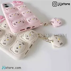 قاب آیفون فیجت hello kitty رنگ صورتی