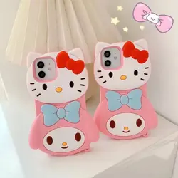 قاب آیفون عروسکی دو تایی هلو کیتی Hello kitty
