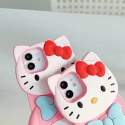 قاب آیفون عروسکی دو تایی هلو کیتی Hello kitty