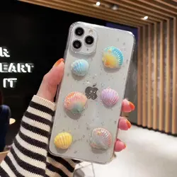 قاب شفاف آیفون طرح صدف