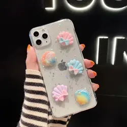 قاب شفاف آیفون طرح صدف