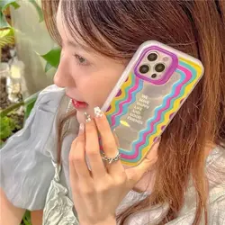 قاب آیفون We have happy life همراه پاپ سوکت