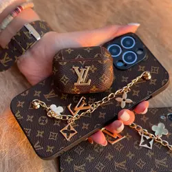 کاور ایرپاد لویس ویتون قهوه ای لوگو LV