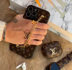 کاور ایرپاد لویس ویتون قهوه ای لوگو LV