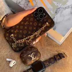 کاور ایرپاد لویس ویتون قهوه ای لوگو LV