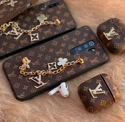 کاور ایرپاد لویس ویتون قهوه ای لوگو LV