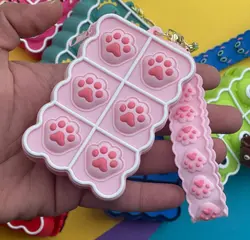 کیف سیلیکونی پاپ ایت همراه آویز جاکلیدی