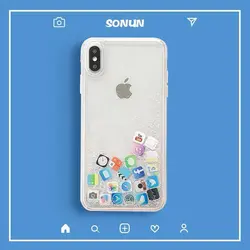 قاب آیفون آکواریومی لوگو شبکه اجتماعی