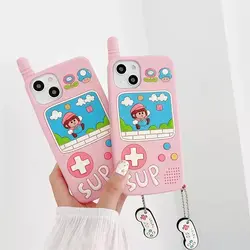قاب آیفون و کاور ایرپاد بازی Super Mario همراه آویز