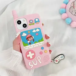 قاب آیفون و کاور ایرپاد بازی Super Mario همراه آویز