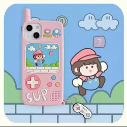 قاب آیفون و کاور ایرپاد بازی Super Mario همراه آویز