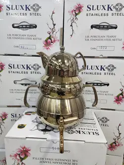 کتری قوری استیل اصلی طلایی sluxk