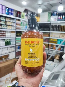 شامپو بدون سولفات بلکسیر حاوی روغن آرگان پروتئین کراتین و بوتاکس belexir