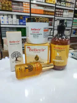 شامپو بدون سولفات بلکسیر حاوی روغن آرگان پروتئین کراتین و بوتاکس belexir