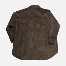 اورشرت مخمل کبریتی نوار گلدار