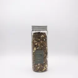 گرانولا شیشه‌ای شکلات بادام زمینی