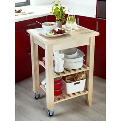 ترولی آشپزخانه آیکیا مدل BEKVÄM