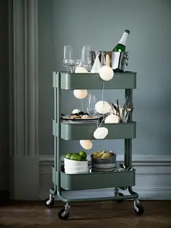 ترولی آیکیا مدل RÅSKOG رنگ سبز