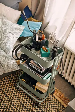 ترولی آیکیا مدل RÅSKOG رنگ سبز