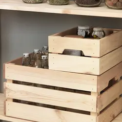جعبه چوبی ایکیا مدل KNAGGLIG