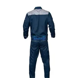 لباس کار ایمنی مدل آلفا آبی نفتی استخوانی