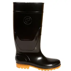 چکمه کار مردانه مشکی جاپا