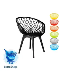 صندلی بامبو چهار پایه پلاستیکی BA520 بنیزان