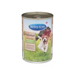 کنسرو سگ وینستون با طعم بوقلمون و هویج وزن 400 گرم – Winston Turkey Fresh Carrots 400gr