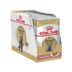 غذای پوچ گربه بریتیش رویال کنین پک 12 عددی – Royal Canin British Pouches 12 pack