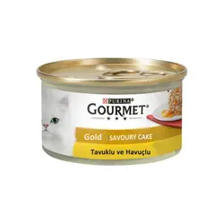 کنسرو گربه کیکی مرغ و هویج گورمت گلد – Gourmet Gold Savoury Cake With Chiken &amp; Carrots