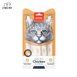بستنی گربه با طعم مرغ و خرچنگ ونپی – Wanpy Creamy Treats Chicken &amp; Crab