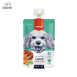 پودینگ سگ با طعم بره، هویج و نخود فرنگی ونپی – Wanpy lamb &amp; carrot &amp; pea dog Pudding