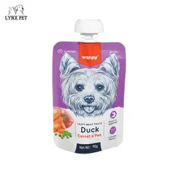 پودینگ سگ با طعم اردک، هویج و نخود فرنگی ونپی – Wanpy Duck &amp; Carrot &amp; Pea dog Pudding