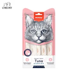 بستنی گربه با طعم ماهی تن و میگو ونپی – Wanpy Treat Tuna & Shrimp
