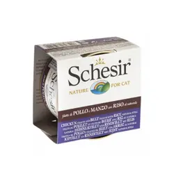 کنسرو گربه مرغ و گاو شسیر – Schesir Chicken With Beef